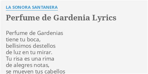 perfume de gardenia lyrics.